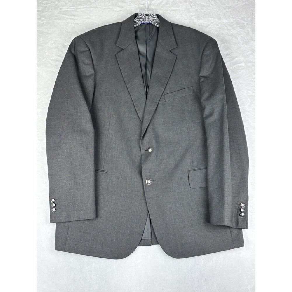 Arrow Blazer Men's 44R Grey Wool Blend Jacket Sports Coat‎ With Buttons